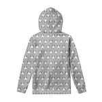 Cute Bull Terrier Faces Pattern Print Pullover Hoodie