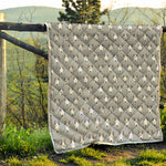 Cute Bull Terrier Faces Pattern Print Quilt