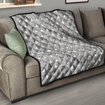 Cute Bull Terrier Faces Pattern Print Quilt
