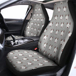 Cute Bull Terrier Faces Pattern Print Universal Fit Car Seat Covers