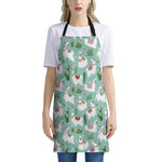 Cute Cactus And Llama Pattern Print Apron