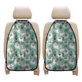 Cute Cactus And Llama Pattern Print Car Seat Organizers