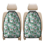 Cute Cactus And Llama Pattern Print Car Seat Organizers