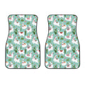 Cute Cactus And Llama Pattern Print Front Car Floor Mats