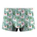 Cute Cactus And Llama Pattern Print Men's Boxer Briefs