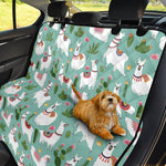 Cute Cactus And Llama Pattern Print Pet Car Back Seat Cover