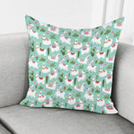 Cute Cactus And Llama Pattern Print Pillow Cover