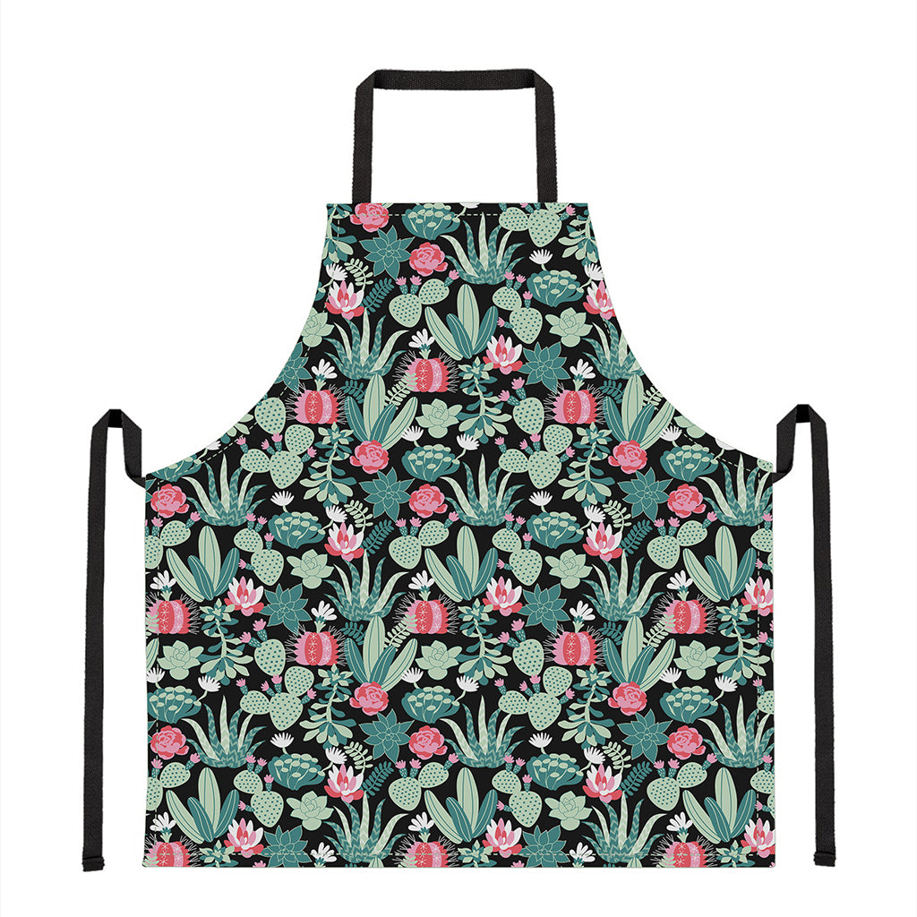 Cute Cactus And Succulent Print Apron