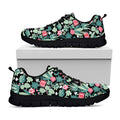 Cute Cactus And Succulent Print Black Running Shoes