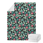 Cute Cactus And Succulent Print Blanket