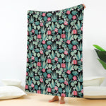 Cute Cactus And Succulent Print Blanket