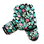 Cute Cactus And Succulent Print Boxing Gloves