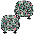 Cute Cactus And Succulent Print Car Headrest Covers