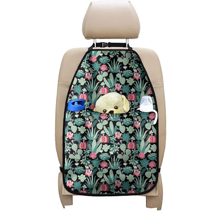Cute Cactus And Succulent Print Car Seat Organizers