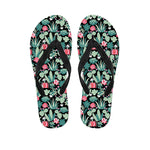 Cute Cactus And Succulent Print Flip Flops