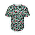 Cute Cactus And Succulent Print Men's Baseball Jersey