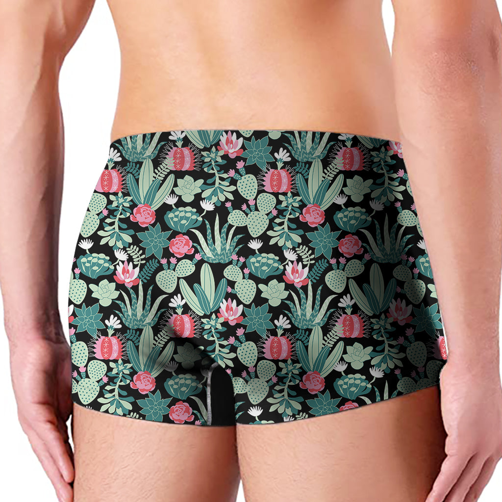 Cute Cactus And Succulent Print Men's Boxer Briefs