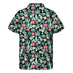 Cute Cactus And Succulent Print Men's Short Sleeve Shirt