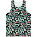 Cute Cactus And Succulent Print Men's Tank Top