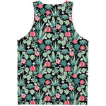Cute Cactus And Succulent Print Men's Tank Top