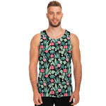 Cute Cactus And Succulent Print Men's Tank Top