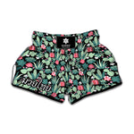 Cute Cactus And Succulent Print Muay Thai Boxing Shorts