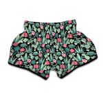 Cute Cactus And Succulent Print Muay Thai Boxing Shorts