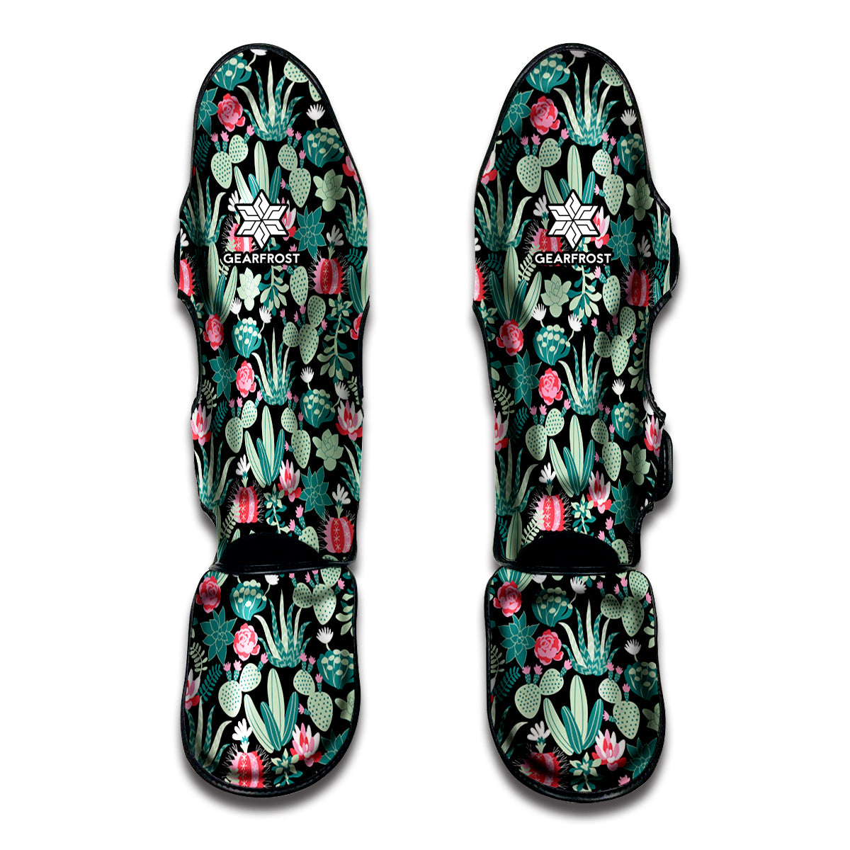 Cute Cactus And Succulent Print Muay Thai Shin Guard