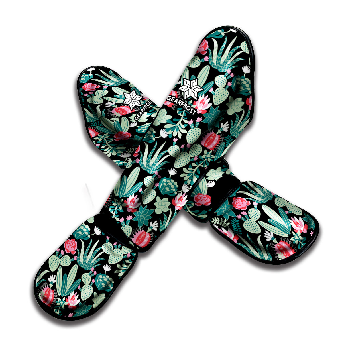 Cute Cactus And Succulent Print Muay Thai Shin Guard