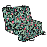 Cute Cactus And Succulent Print Pet Car Back Seat Cover