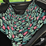Cute Cactus And Succulent Print Pet Car Back Seat Cover