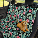 Cute Cactus And Succulent Print Pet Car Back Seat Cover