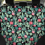 Cute Cactus And Succulent Print Pet Car Back Seat Cover