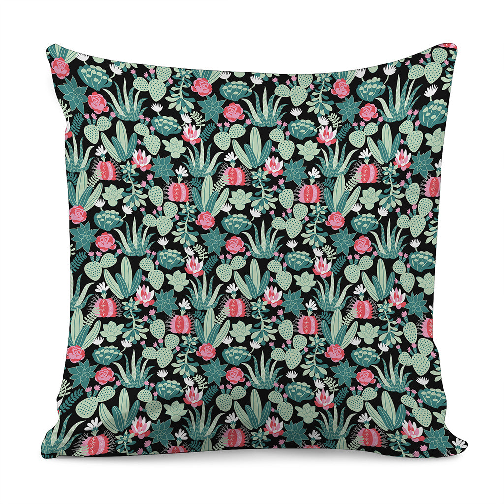 Cute Cactus And Succulent Print Pillow Cover