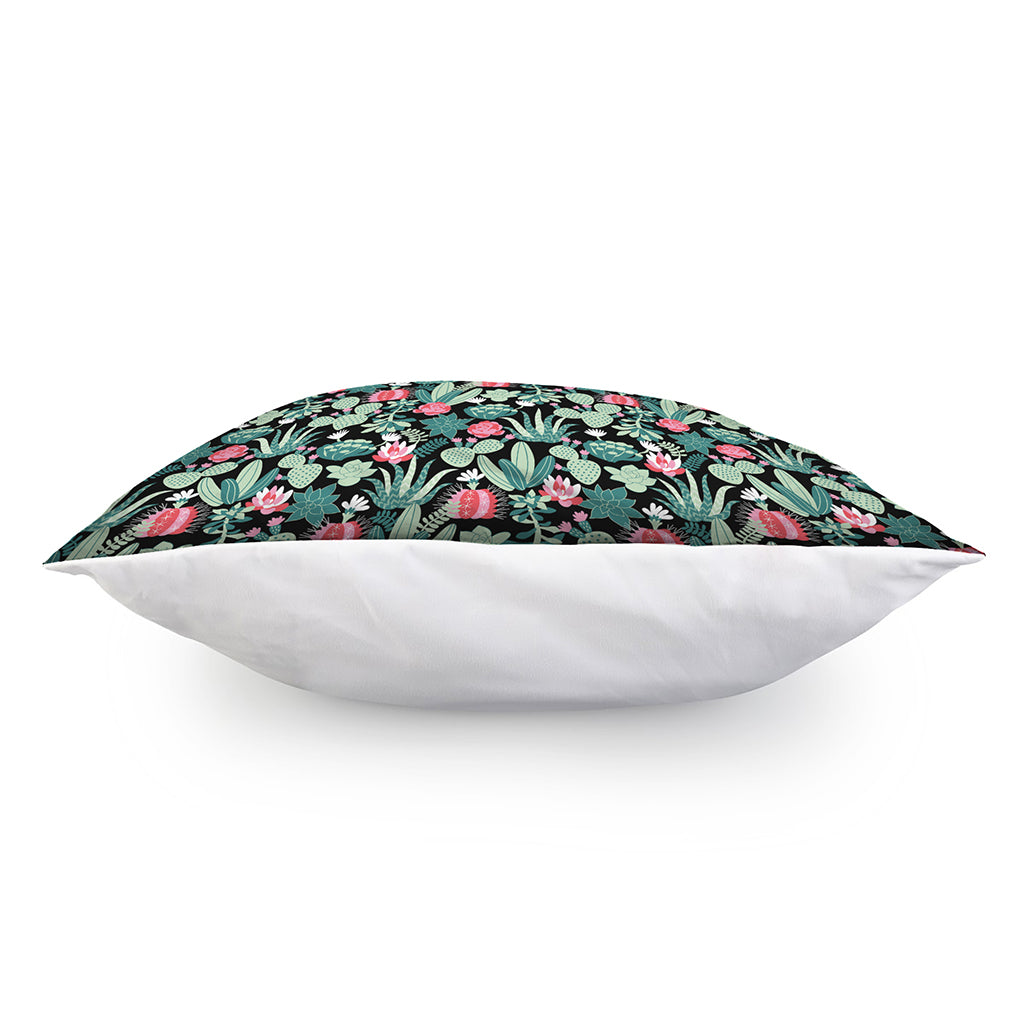 Cute Cactus And Succulent Print Pillow Cover