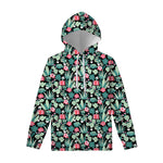 Cute Cactus And Succulent Print Pullover Hoodie