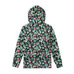 Cute Cactus And Succulent Print Pullover Hoodie