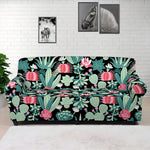 Cute Cactus And Succulent Print Sofa Cover