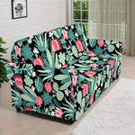 Cute Cactus And Succulent Print Sofa Cover