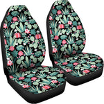 Cute Cactus And Succulent Print Universal Fit Car Seat Covers