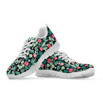 Cute Cactus And Succulent Print White Sneakers