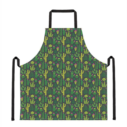 Cute Cactus Plant Pattern Print Apron
