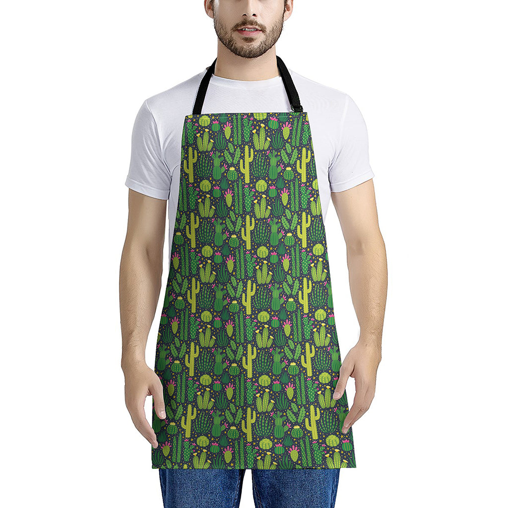 Cute Cactus Plant Pattern Print Apron