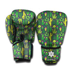 Cute Cactus Plant Pattern Print Boxing Gloves
