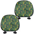 Cute Cactus Plant Pattern Print Car Headrest Covers
