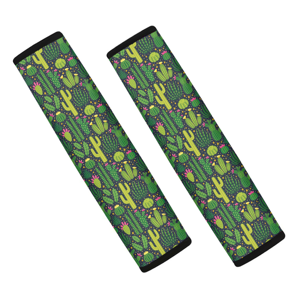 Cute Cactus Plant Pattern Print Car Seat Belt Covers