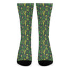 Cute Cactus Plant Pattern Print Crew Socks