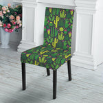 Cute Cactus Plant Pattern Print Dining Chair Slipcover