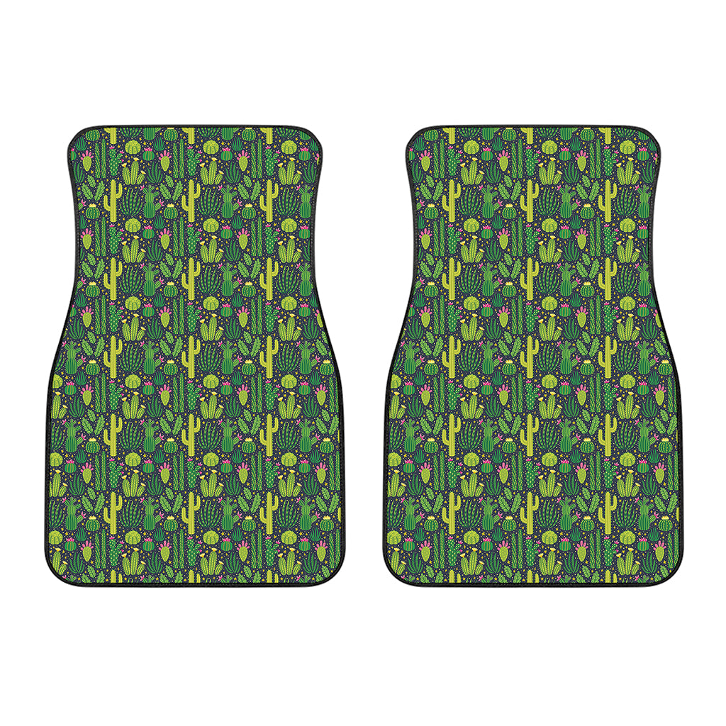 Cute Cactus Plant Pattern Print Front Car Floor Mats