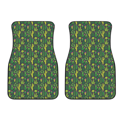 Cute Cactus Plant Pattern Print Front Car Floor Mats